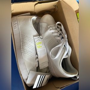 Adidas white sneakers